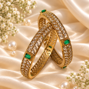 Mehendi Gold Plated Bangles Set