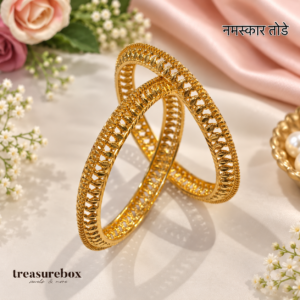 Gold Plated Namaskar Tode