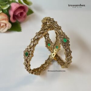 Mehendi gold plated bangles set