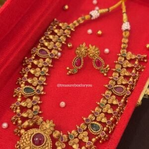 Rajwadi gold plated Kolhapuri saaj