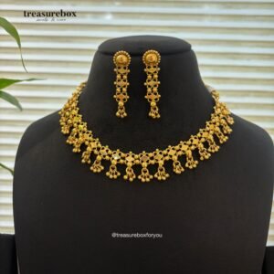 Real gold inspired necklace set