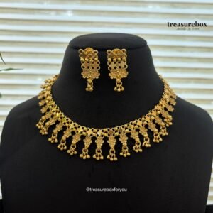 Real gold inspired necklace set