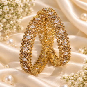 Victorian Antique Gold Plated Bangles Set