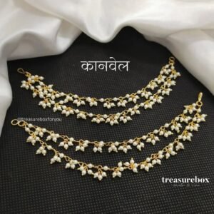 Double Layer Pearl Earchains