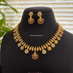 Temple Lakshmi Necklace Set