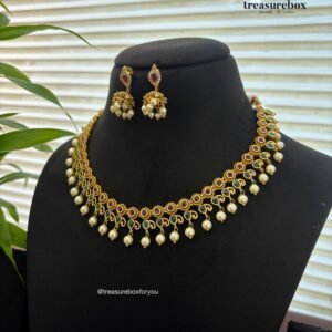 Necklace with matching jhumka