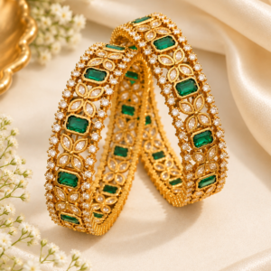 Antique gold plated bangles set