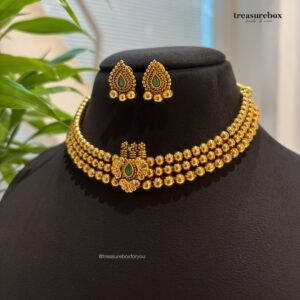 Antique gold plated choker set