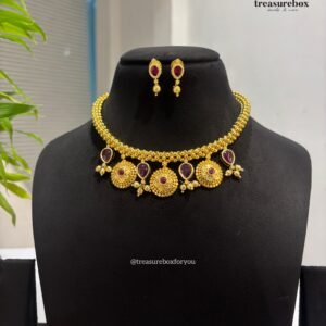 Gold plated Thushi Set